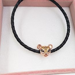 925 Sterling Silver Christmas Jewellery making pandora ROSE LIONESS DIY charm women's gold bracelet couples gifts for women chain beads mens necklace bangle 788024CZM