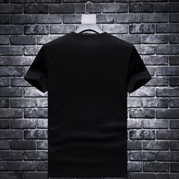 Mens Rhinestone Designs Short Sleeve T-Shirts for Summer Casual - Crew Neck Shirts Casual Slim Fit Ladies Tops263S