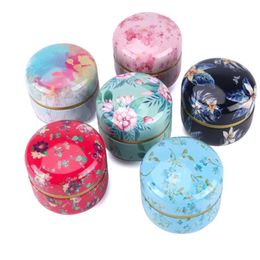 5Pcs/Set Japanese Style Kitchen Spice Jar Candies Storage Tank Sealed Cans ware Caddies Tin Food Containers Mini Tea Box