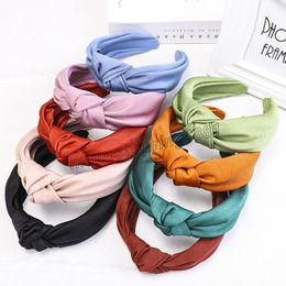 Fashion Silk Cloth Hair Bands For Women Turban Headband knot Hairband Girls Hair Accessories Hoop diademas para el pelo