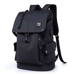 Fashion Men's backpack 15.6' Mens Laptop Backpacks College Students School Bags For Boys Male Travel Backbags Large Scoolbag 210929