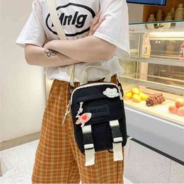 Mini Backpack Women Nylon Shoulder Bag For Teenage Girls Kids Fashion Small Bagpack Female Ladies School Backpack Casual 210922