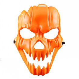 Halloween Cosplay Pumpkin Mask Costume Party Props Plastic Fancy Mask Scary Full Face Horror Mask Funny Terror RRA8025