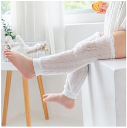 Summer thin breathable children's socks kneepad baby middle tube anti mosquito crawling sheath cotton material skin friendly good tender mesh air permeability