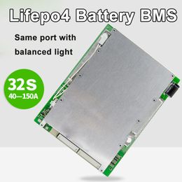 32S Lifepo4 40A/60A/80A/100A/150A BMS with LED balanced light MOS tube used for Electric Bicycle and Scooter Tools battery pack