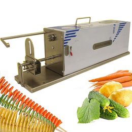 2021Stainless Electric Tornado Potato Machine Spiral Twisted Taro Slicer Chips CutterSpiral Potato Chips Machinelength is about 55 cm