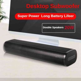 Wireless Bluetooth Speaker 20W Soundbar Computer Speakers Surround Stereo Subwoofer Desktop TV Home Theatre System Sound Box