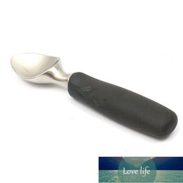 Anti-slip 304 Stainless Steel Soft Handle Ice Cream Spoon Practical Cooktool Ergonomic Rubber Grip Ice Cream Spoon