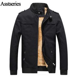 Men's Cashmere And thickened Jacket Autumn Winter Fashion Overcoat New Arrival Stand Collar Slim Casual Style Whole Sale 78 X0710