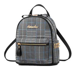 Women Cute Backpack 2021 Korean Fashion All-match Soft Leather School Bag Ladies Stereotyped Small Backpack Y1105