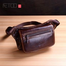 HBP AETOO Men's Leather Purse, Mobile Phone Leather Bag, Trend Men's and Women's Business To Collect Wallets