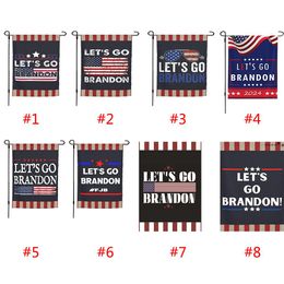 NEWLet's Go Brandon Flags 45*30 Outdoor Garden Banner FJB Hand Flag Double-sided Printing Party Supplies RRA9967