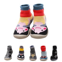 Baby Foot Socks Kid Rubber Soled Socks Children's Socks Indoor Baby Boy Footwear Infant Toddler Girl Shoes 210315