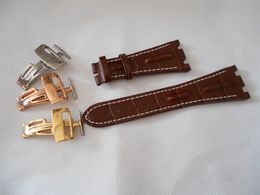 high quality watchband with buckle black brown leather watch strap designer fashion watches for man 28mm