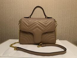 Leather Handbags High quality Women Lady Marmont Bags Genuine Luxury Crossbody Handbags Purses tote Shoulder Bag