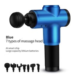 2021 Mini Electric Muscle Massage Gun/Therapy Fascia /Deep Vibration Relaxation Fitness Equipment with 5 heads