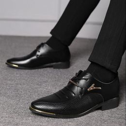Fashion Slip on Men Dress Shoes Oxfords Business Classic Leather Men'S Suits casual Shoe Plus size 38-48