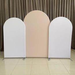 Other Event & Party Supplies Custom Arch Backdrops Pink Blue Beige White Birthday Decoration Banner Covers With Stands