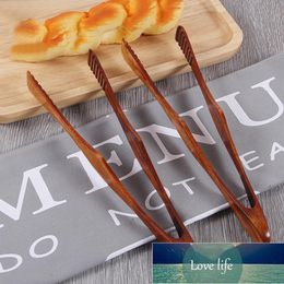 1 Pc Wood Food Tongs Barbecue Steak Tongs Bread Dessert Pastry Clip Clamp Buffet Kitchen CookingTools Factory price expert design Quality Latest Style Original