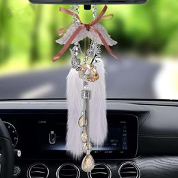 Interior Decorations High Quality Crystal Deer Pendant Car Rearview Mirror Hanging Ornament