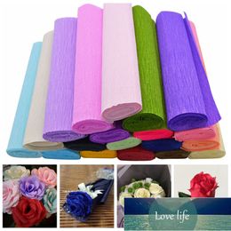Party Supplies 250x25cm 1 Roll DIY Flower Making Crepe Papers Wrapping Flowers Gifts Packing Material Handmade Paper Craft Decor