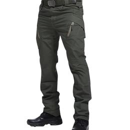 Men Military Cargo Pants City Combat Army Tactical Pants Male Elastic Waist Multiple Pocket Trousers Jogger Slim Men's Clothing 210714