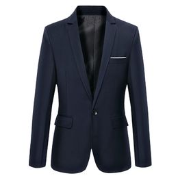 Fashion Casual Men Blazer Cotton Slim Korea Style Suit Blazer Masculino Male Suits Jacket Blazers Men Clothing Suit Male 211120