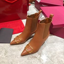 Модные бриллианты настоящие кожаные платформы Ankle Martin Boots Designer Дамы короткие женские Обувь размером 35-42