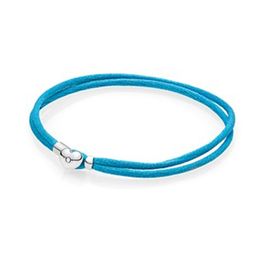 NEW 2021 100% 925 Sterling Silver Blue Crown Bracelet Fit DIY Original Fshion Jewelry Gift