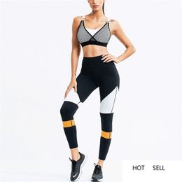 Melody Workout Set Women Fitness Clothing Mesh Bra Sleeveless Crop Top Outfit Fitness Summer Seamless Yoga Sportswear