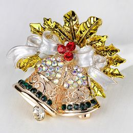 Fashion Diamond Pins Christmas Jewellery Christmas-Brooches Corsage Christmas-Snowman Gift Bell Boots Hat Tree Collar Sleigh Christmas-Decorations Mix Adornments