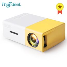 Thundeal YG300 Mini Projector Audio YG-300 HD USB Support 1080P Home Media Player Proyector Drop 210609