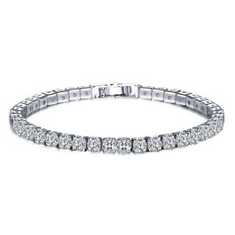 Jewelryround Square Cut Mens Tennis Bracelet Zirconia Hiphop Cubic Crystal Men Fashion Charm Bracelets Jewelry Drop Delivery 2021 0Kxhz