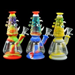 Silicone water bong Hookahs latest hand pipes smoking bongs tobacco dab rig for smoke