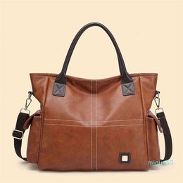 fashion Simple style restoring ancient ways ms luxury handbag large capacity one shoulder. Lady handbags leather female bag