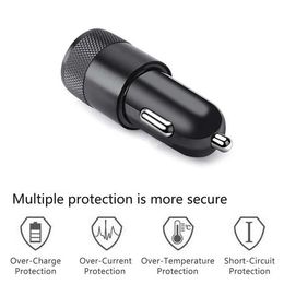 Car Charger Mini Adapter 3.1A Double USB 2-Port For iPhone 8 X 7 Plus Samsung Galaxy S4 S5 with Opp Package