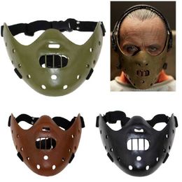 Hannibal Masken Horror Hannibal Scary Resin Lecter Das Schweigen der Lämmer Maskerade Cosplay Party Halloween Maske 3 Farben Q0806