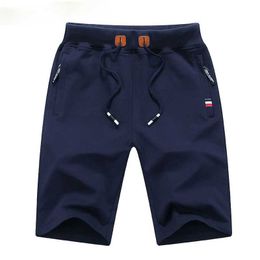 brand Shorts Solid Men's Summer Mens Beach Cotton Casual Male Sports homme Brand Clothing 210714