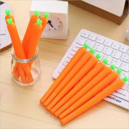 Gel Pens Korean Style Cute Cartoon Creative Love Carrot Students Black Neutral Pen Office Signature Stationery Gift For Child