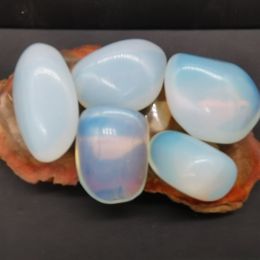 5pcs Opal Bonsai Decor Crystal DIY Jewelry Collectibles Crystal Gem Natural Tumbled Stone Polished Gemstone Reiki Healing