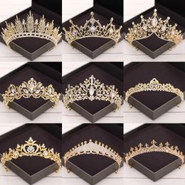 Hair Clips & Barrettes Baroque Crystal Headdress Diamond Crown Wedding Accessories Bride Party