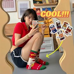 Socks & Hosiery Harajuku Style Milk Box In Tube Cotton Female Version Japanese Skateboard Men And Women Long