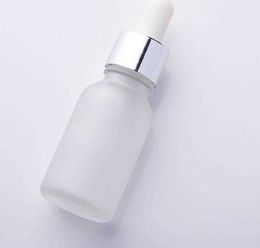 -15 ml Botella de gotero escarchado transparente 20 ml Esencia de la muestra de la muestra de la botella de los cosméticos en la botella de cristal de tubo de tracción separado