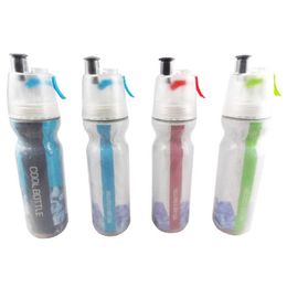 New Sports Fitness Spray Bottle Outdoor Riding Portable Cold Water Bottle Summer Children Students Spray Cup Sports Water Cup Y0915