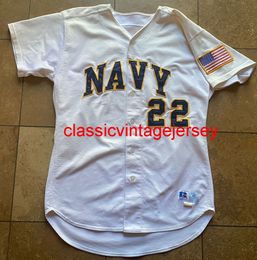 Men Women Youth Vintage Navy Midshipmen Baseball Jersey Embroidery Custom Any Name Number XS-5XL 6XL