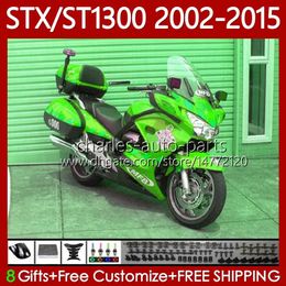 Bodys Kit For HONDA Pan European STX1300 ST1300 Light Green 02-15 93No.33 STX ST 1300 ST-1300 2002 2003 2004 2005 2006 2007 2008 STX-1300 09 10 11 12 13 14 15 OEM Fairing