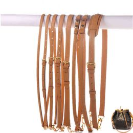Bag strap 100% genuine leather tote handbag designer shoulder messenger belt oxidation cow accessory parts J0510