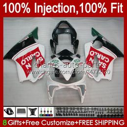 Injection Mould Fairings For HONDA CBR 600 FS CC 600F4i CBR600 F4i 01 02 03 Bodywork 46No.104 CBR600F4i Red green F4 i 600CC 2001 2002 2003 CBR600FS 01-03 OEM Body Kit