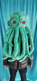 Green octopus head Mascot Costume For Advertising for Party Cartoon Character Mascot Costumes free shipping support customization