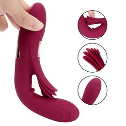 Massage Items Clitoris Stimulator Female Masturbator 10 Speed Heating vibrator Nipple G Spot Dildo Massager Tongue Vibrators for women Sexy